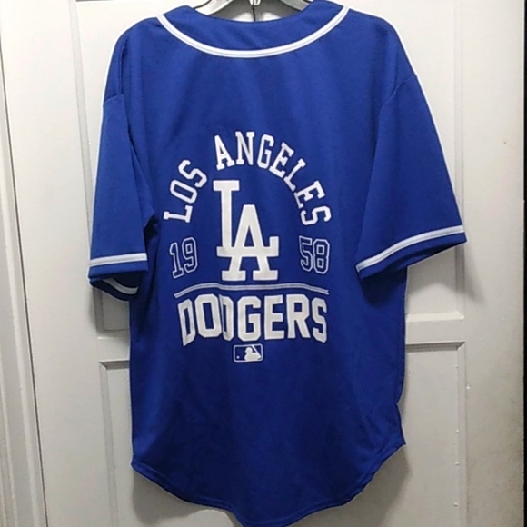 New Sporty L.A. Dodgers Blue Jersey - Picture 1 of 4